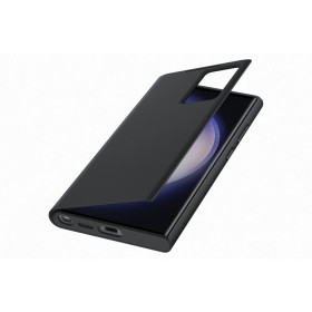 Samsung Galaxy S23 Ultra smart view wallet telefontok, Fekete - mobshop.hu