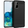 Samsung Galaxy S20 PLUS karbon (carbon) mintás szilikon tok, FEKETE - mobshop.hu